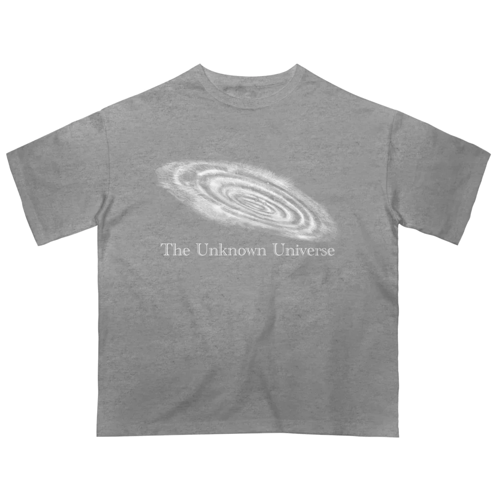 ミミコンブのThe Unknown Universe(ホワイト) Oversized T-Shirt