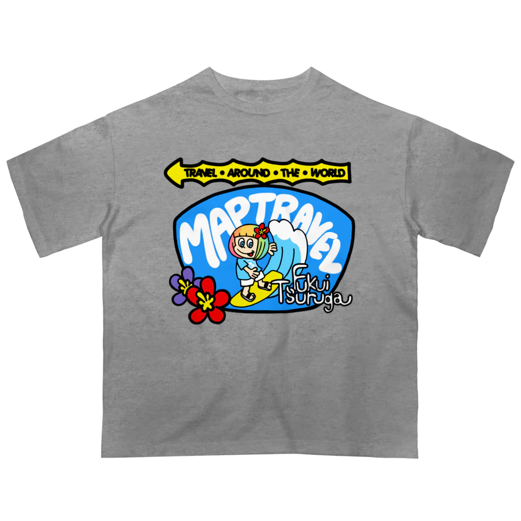 ハワイが大好きな女の子『HENOHENO MAPPY』のマップトラベルスタッフ着用(ハワイを愛するあなたへ) Oversized T-Shirt