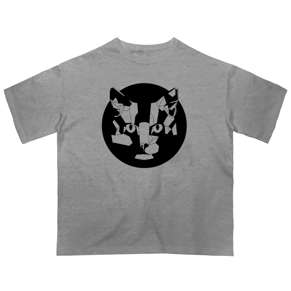 Fontaのジオメトリック猫 Oversized T-Shirt