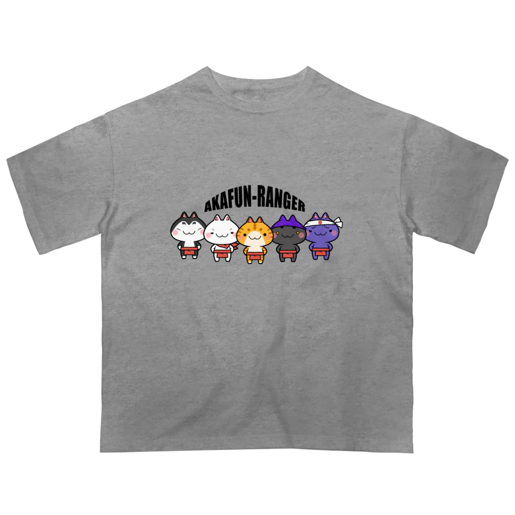 nipopo47のAKAFUN-RANGER オーバーサイズTシャツ