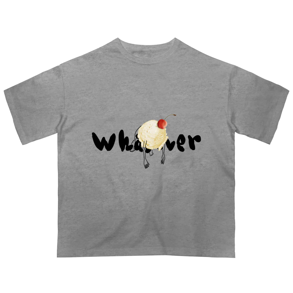 山崎さん家の食卓のWhatever /　アイスクリーム Oversized T-Shirt