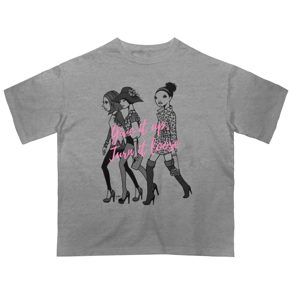 イラストレーターこたけゆか 公式オリジナルグッズのHEY LADIES!  オーバーサイズTシャツ