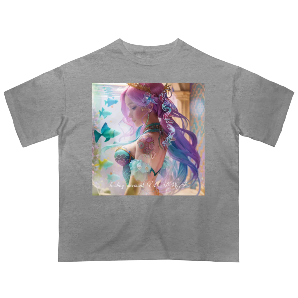 💖宇宙整体♪🌈♪こころからだチャンネル♪💖のhealing mermaid LARA オーバーサイズTシャツ