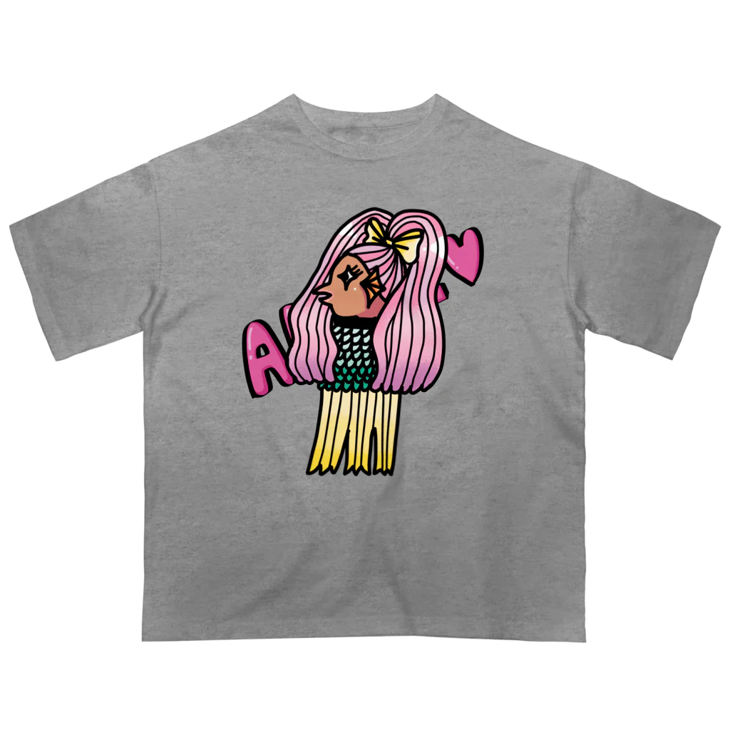 Aangel444Mのアマビエ　現代風 Oversized T-Shirt