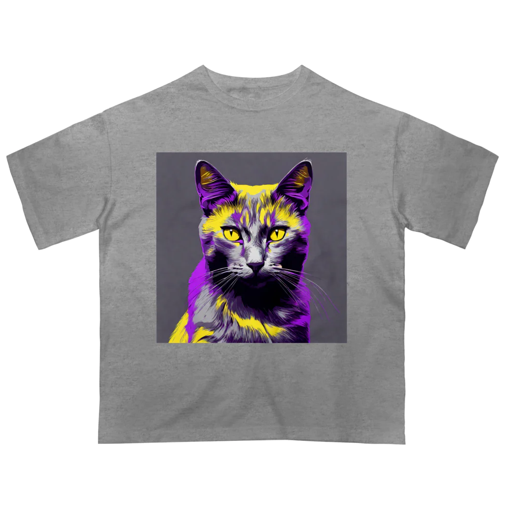 ながさわショップのnight cat Oversized T-Shirt