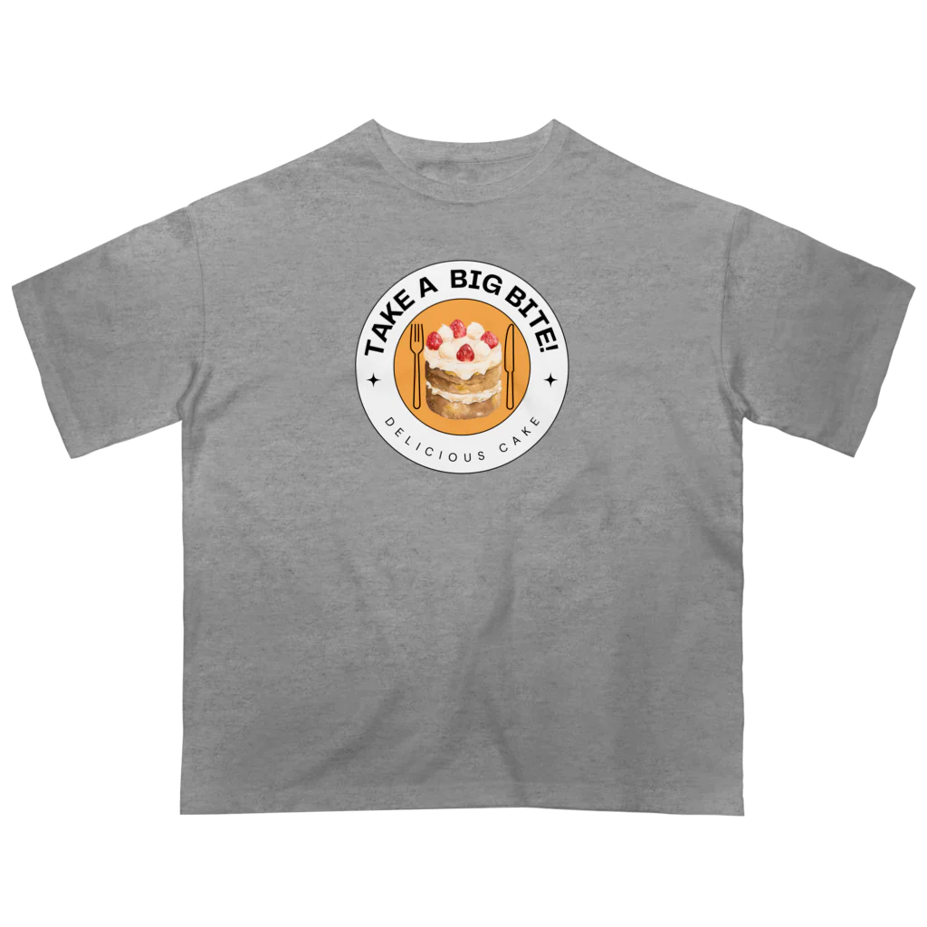 non0630のおいしいケーキをガブっと食べよう！ オーバーサイズTシャツ