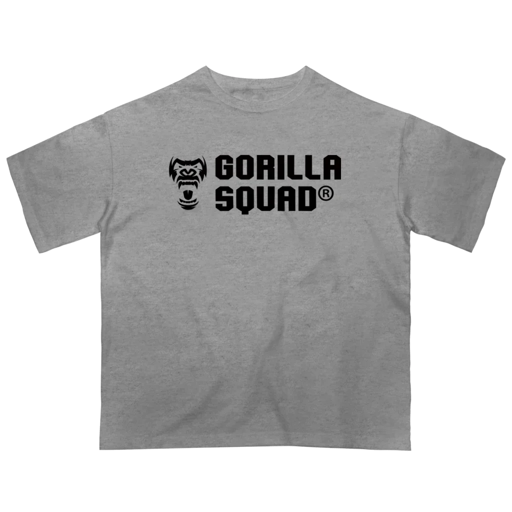 GORILLA SQUAD 公式ノベルティショップのGORILLA SQUAD ロゴ黒 Oversized T-Shirt