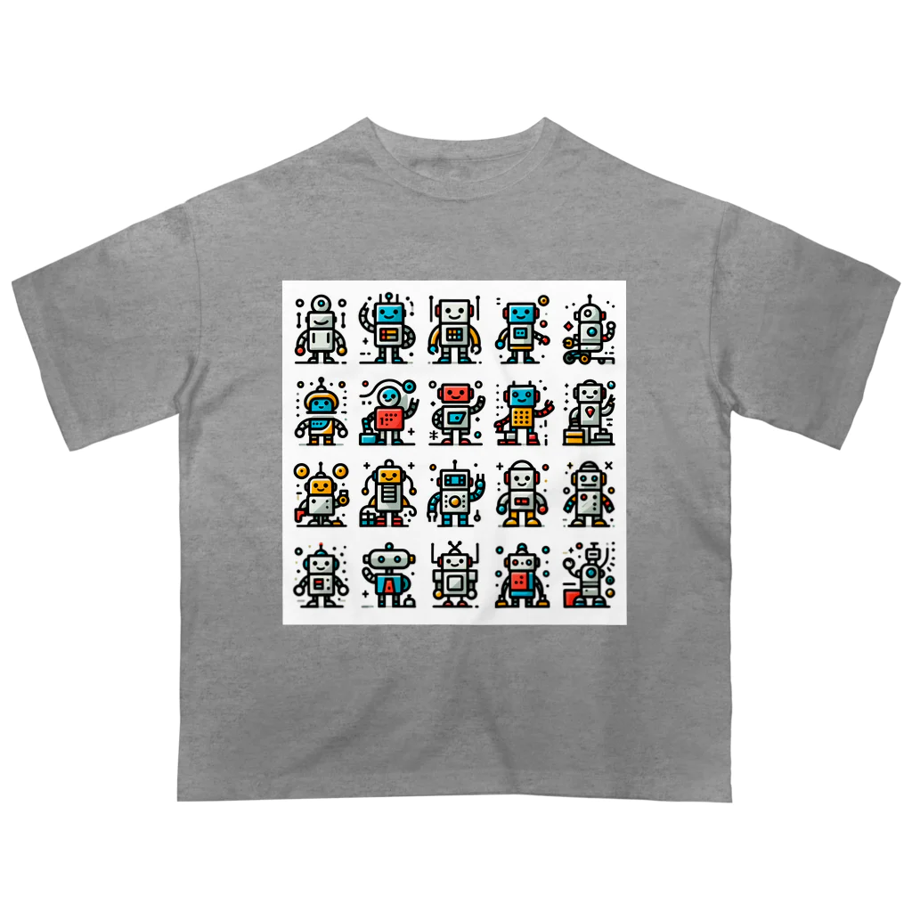 ロボットグッズshopのロボットいっぱい！ Oversized T-Shirt