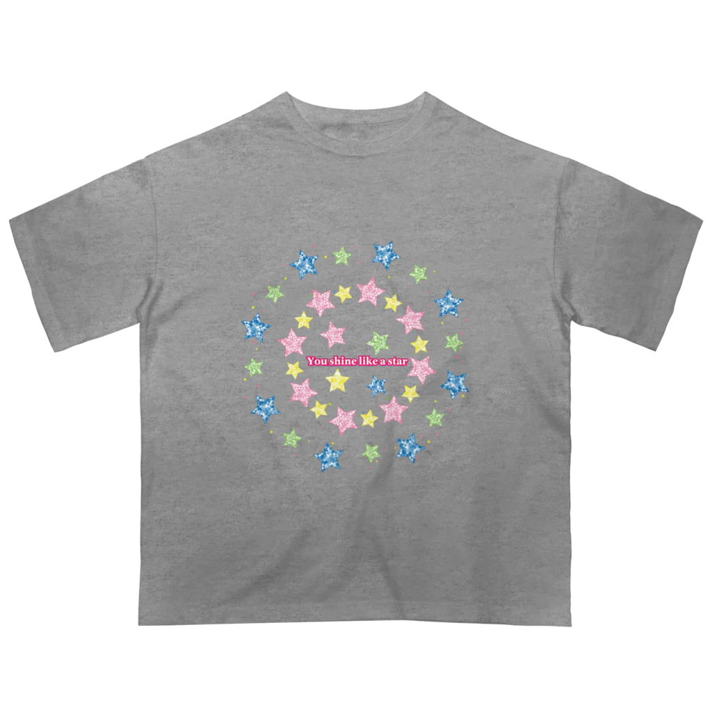 clarice-designのYou shine like a star Oversized T-Shirt