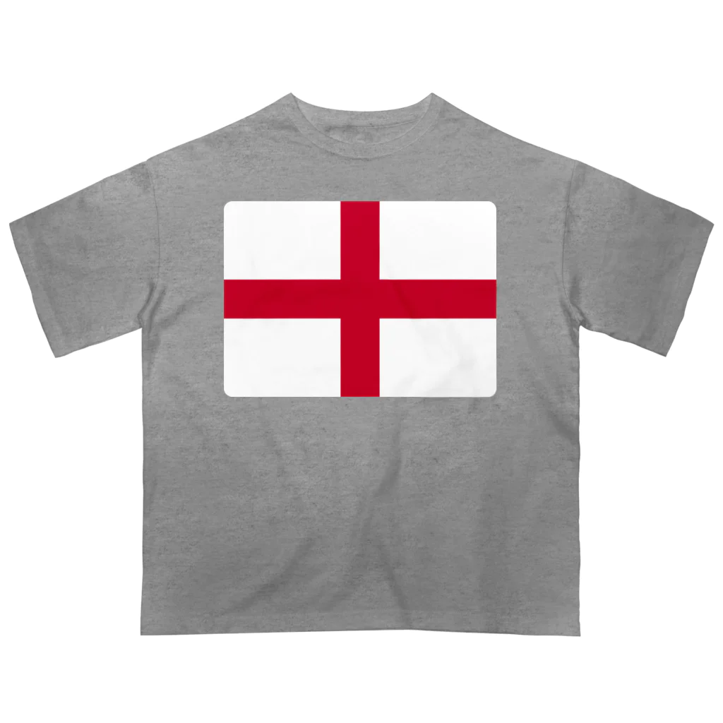 お絵かき屋さんのイングランドの国旗 オーバーサイズTシャツ