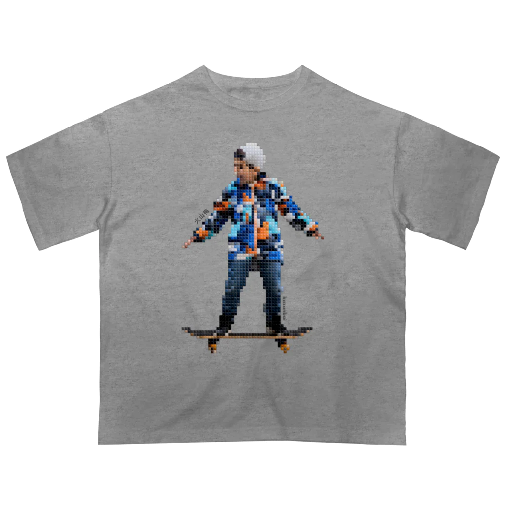 火山梅（kazanbai） storeの【アパレル】#1 モザイク タイル スケートボーダーズ (mosaic tile skate boarders)  オーバーサイズTシャツ