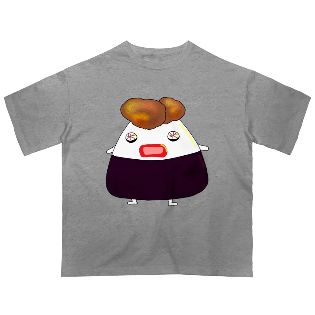 作りかけのたい焼きのからあげのおにぎり🍙 オーバーサイズTシャツ