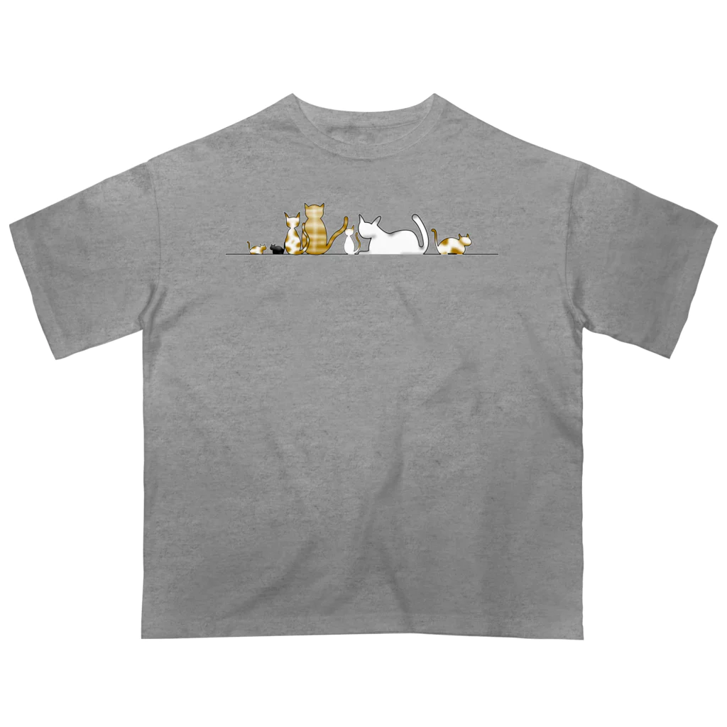 OHJUYAのCat Gathering【猫集会】 オーバーサイズTシャツ