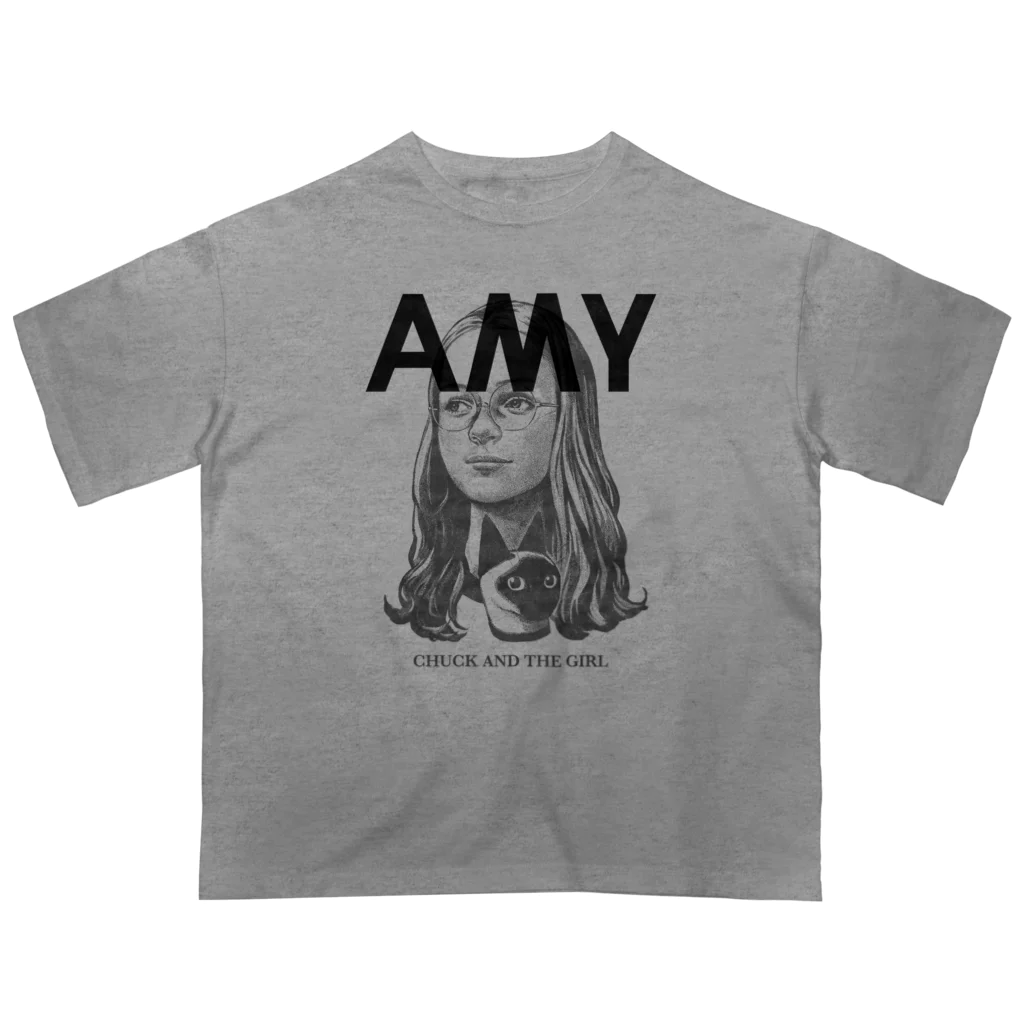 サイトウユウスケのAMY Gray×Black Oversized T-Shirt