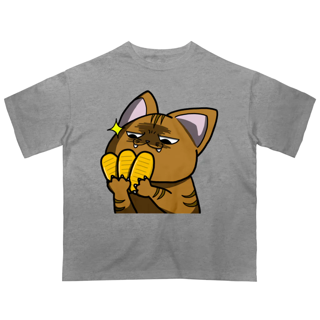 思う屋の価値の分かる猫 Oversized T-Shirt