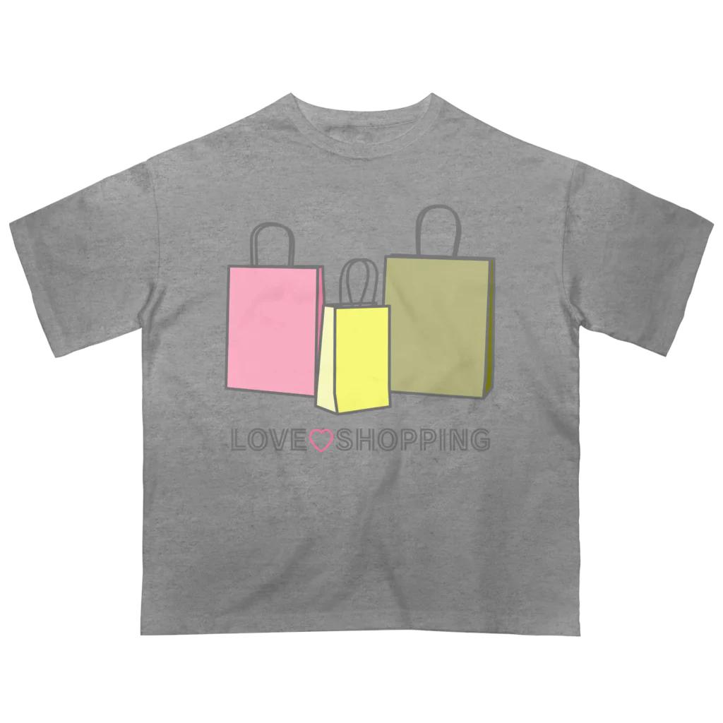 ヨープキャンが気になったの紙袋 LOVE SHOPPING Oversized T-Shirt