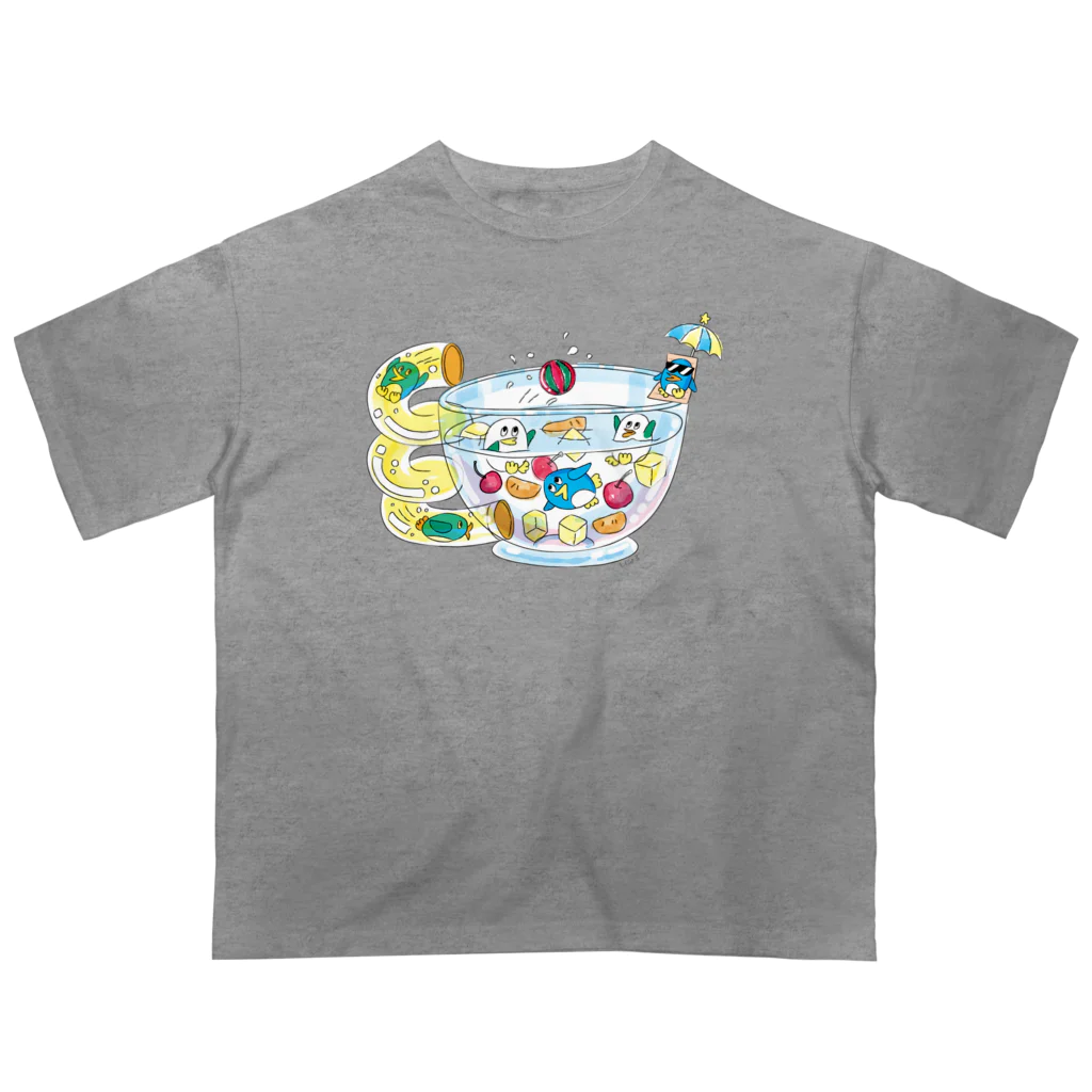 しじょるのペンギンとフルーツポンチ Oversized T-Shirt