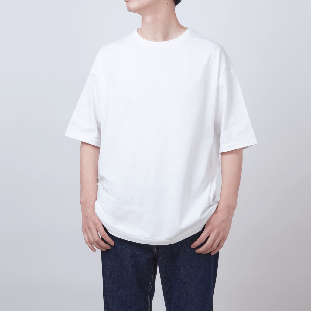 YOO GRAPHIC ARTSのちっこ　ブラック Oversized T-Shirt