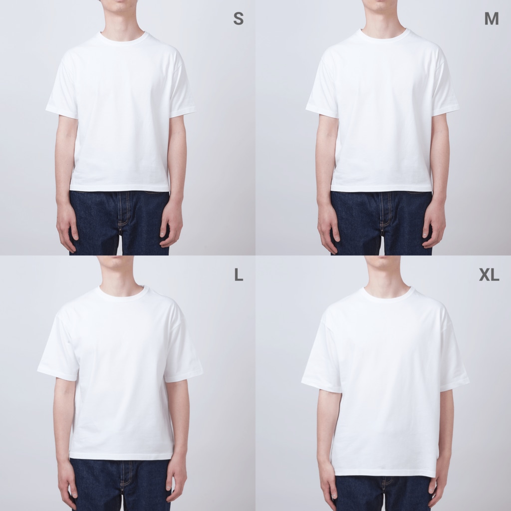 LalaHangeulの「僕はメンダコ」ハングルデザイン　プラカードバージョン Oversized T-Shirt
