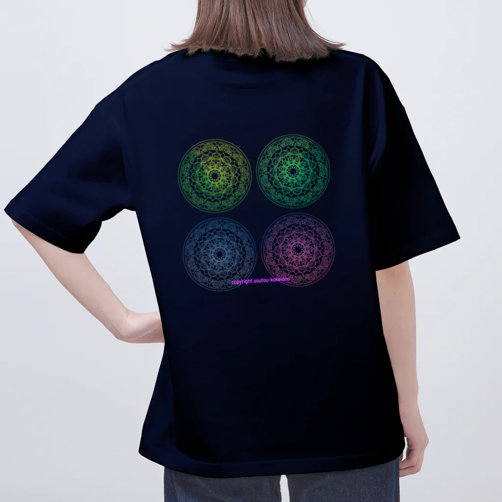 💖宇宙整体♪🌈♪こころからだチャンネル♪💖の母星回帰曼荼羅quartetto オーバーサイズTシャツ