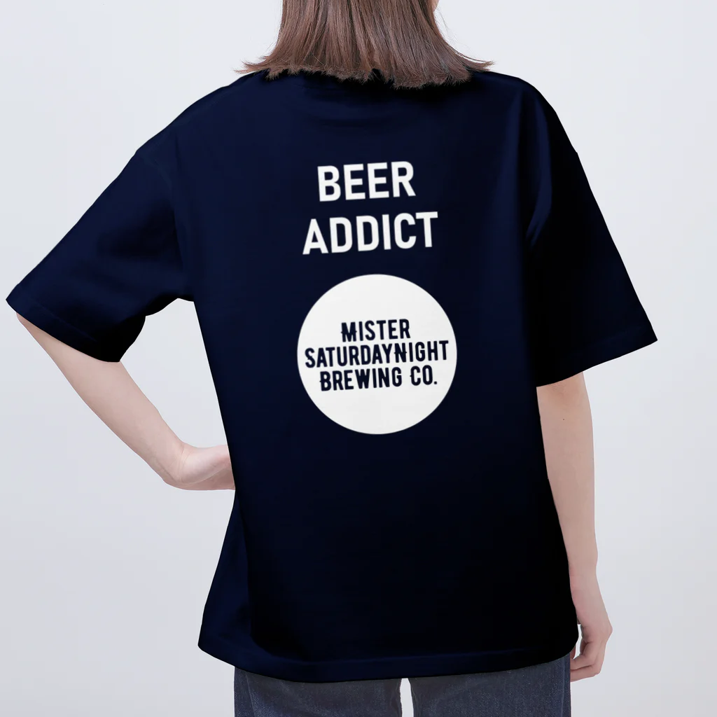 MISTER SATURDAYNIGHT BREWINGのimperial stout ビールロゴ オーバーサイズTシャツ