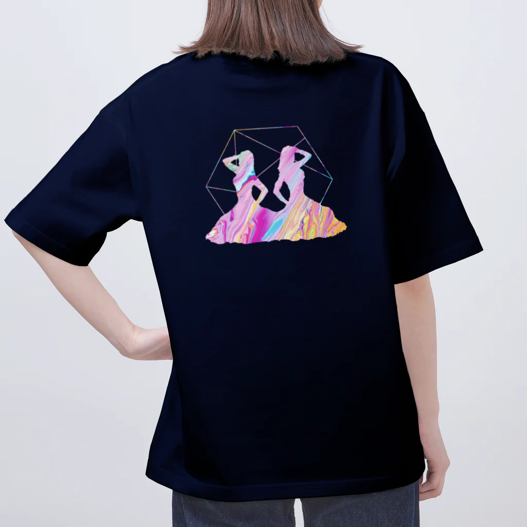 norin-2の虹色に輝き溢れでる美💜 オーバーサイズTシャツ