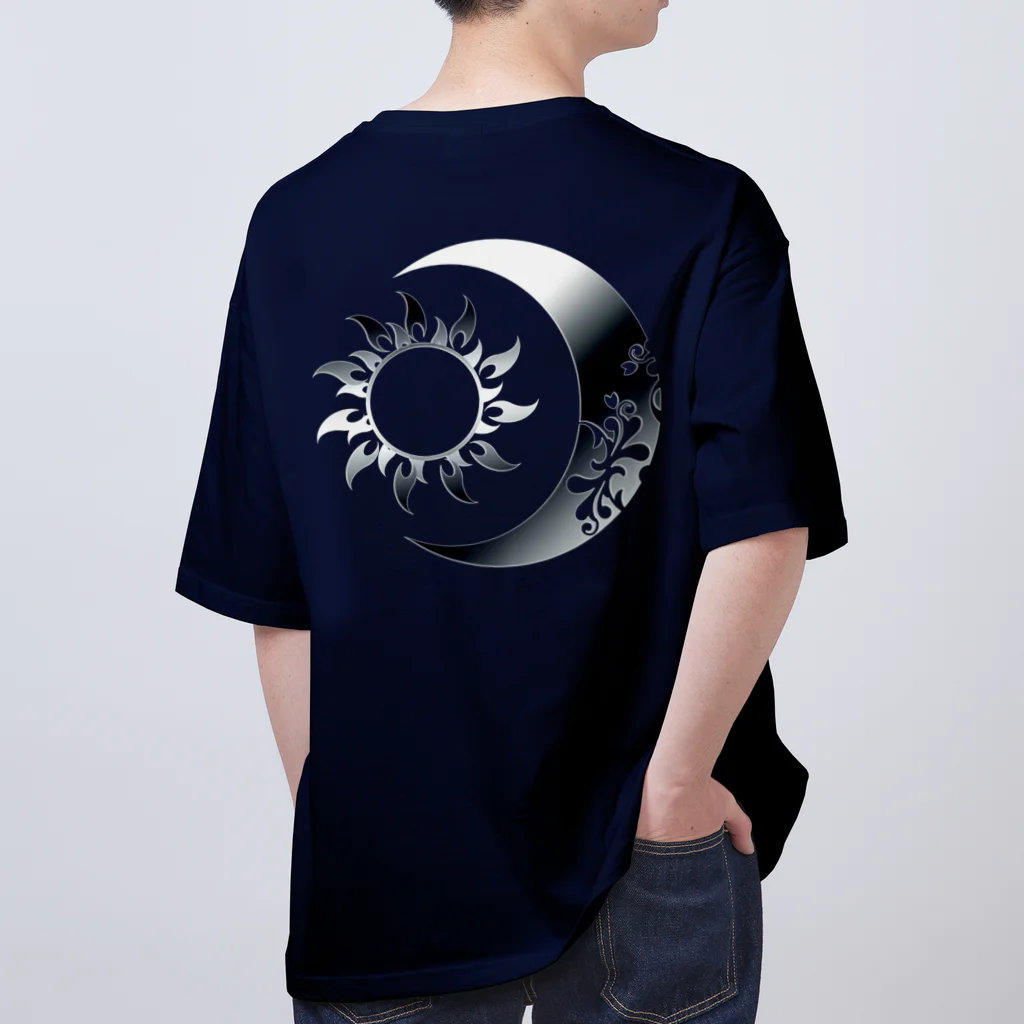 Senseの太陽と月 (Silver背面) Oversized T-Shirt