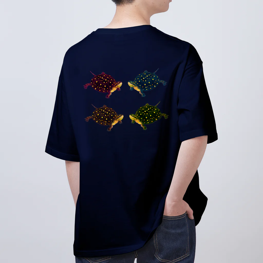 めろんぽっぷのお店だよのWhat color？ キボシイシガメ Oversized T-Shirt