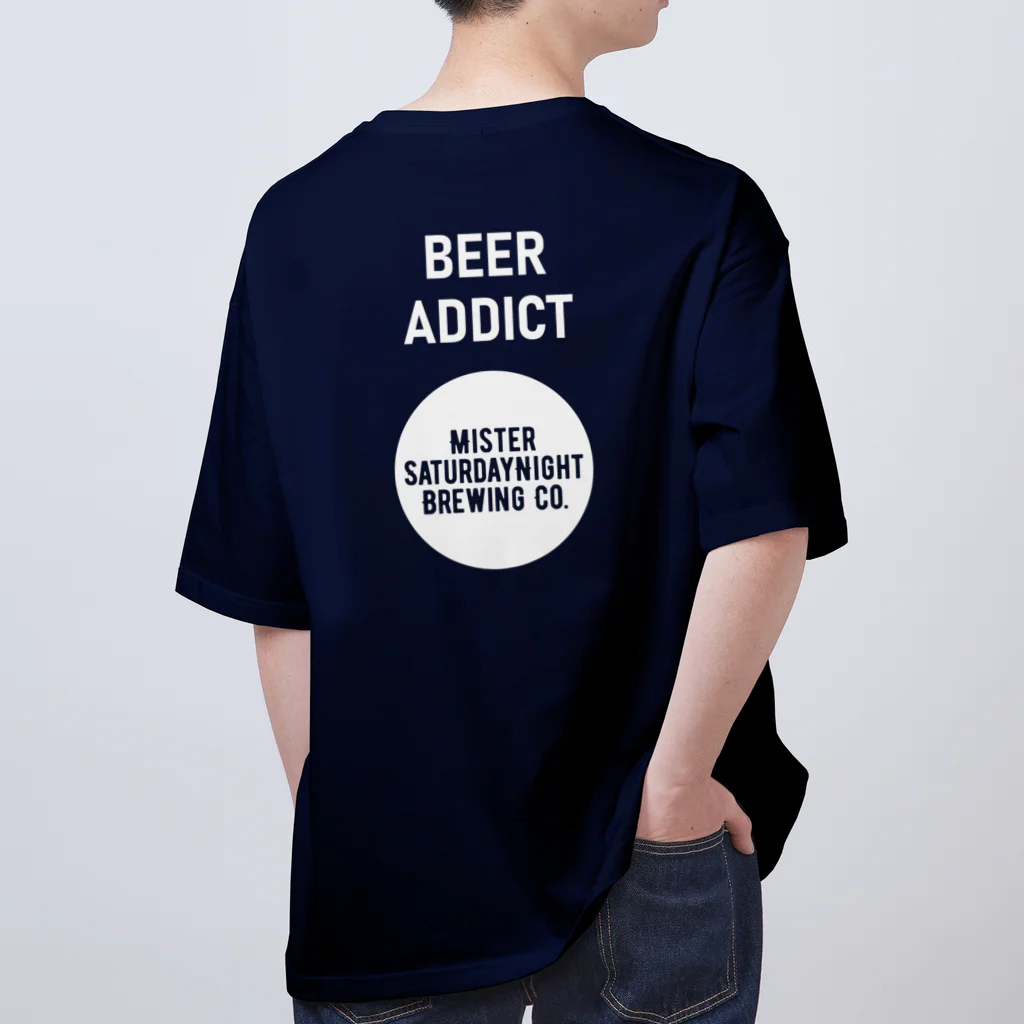 MISTER SATURDAYNIGHT BREWINGのimperial stout ビールロゴ Oversized T-Shirt