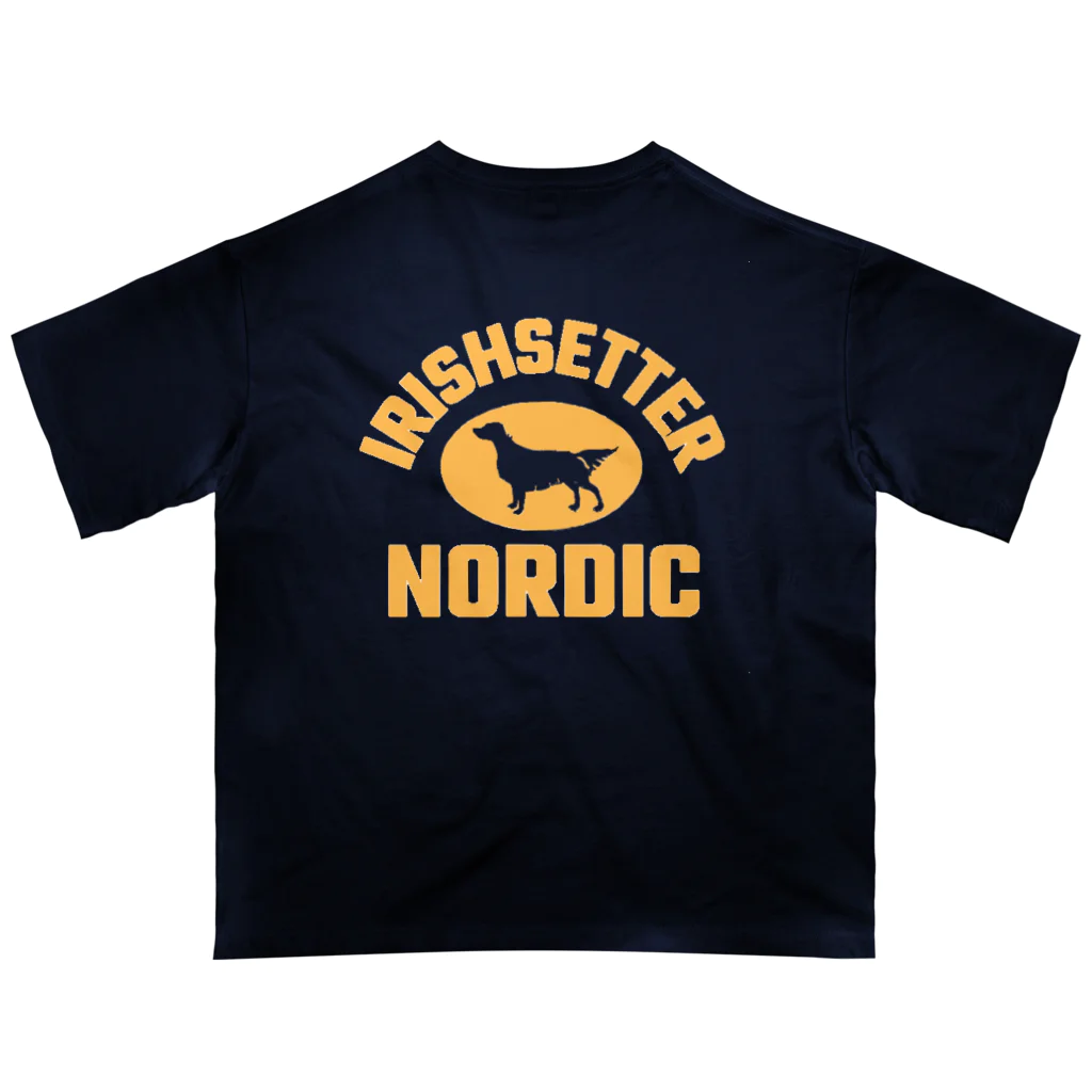 nordic_irishsetterのオレンジロゴノルディック Oversized T-Shirt
