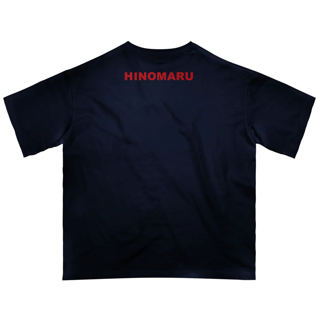 HI-IZURUの少しだけ大胆にHINOMARU国　国旗　Tシャツ オーバーサイズTシャツ