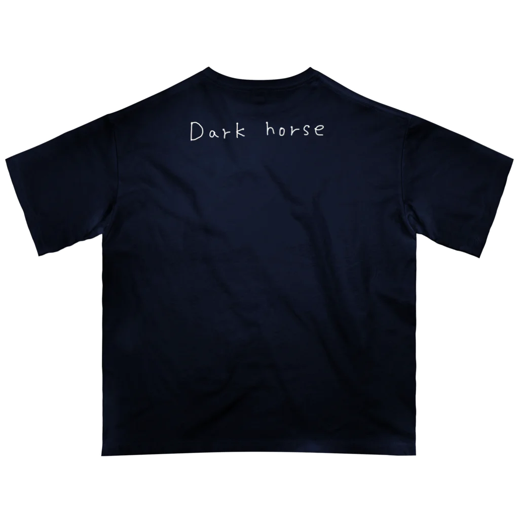 ４つの肉球のDark horse オーバーサイズTシャツ