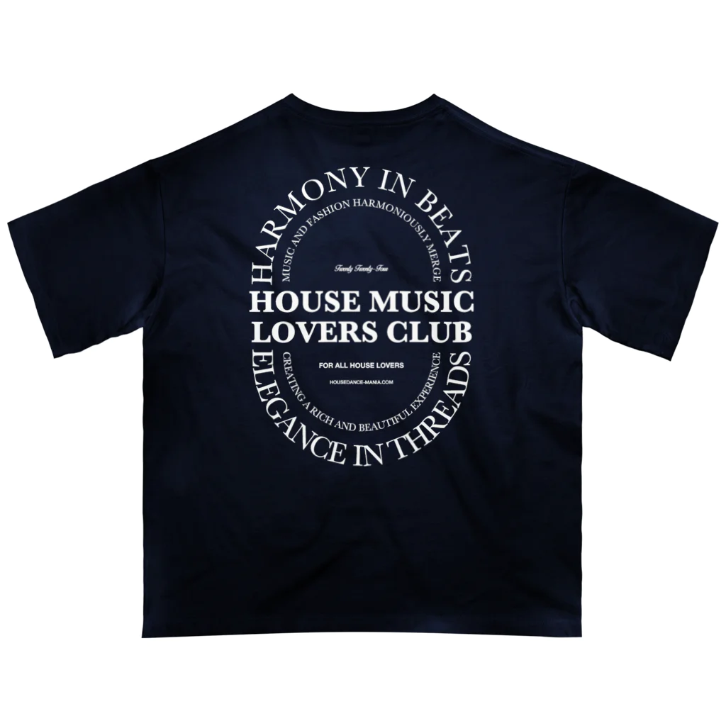HOUSE DANCE MANIAのHOUSE MUSIC LOVERS CLUB-2 オーバーサイズTシャツ
