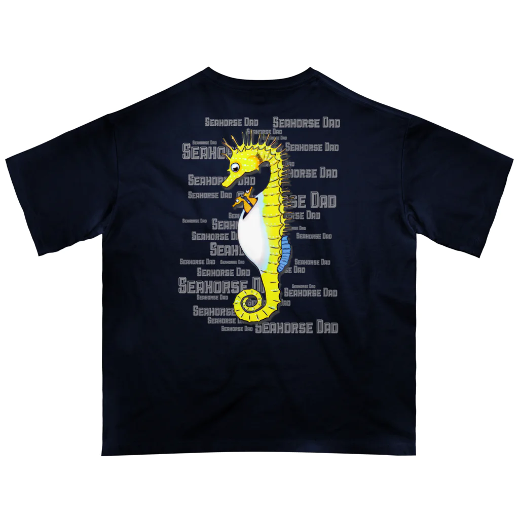 LalaHangeulのSeahorse Dad バックプリント オーバーサイズTシャツ