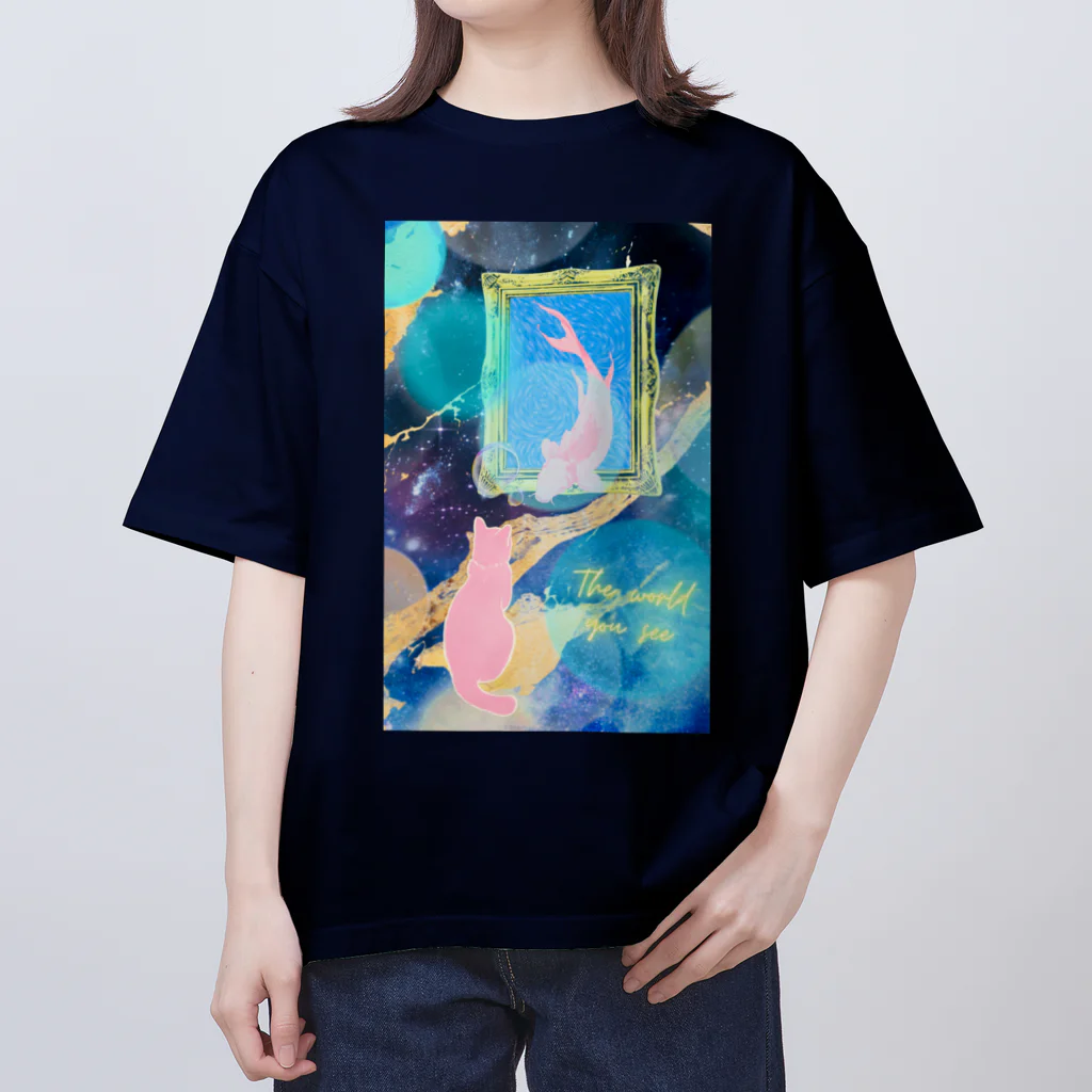 MyuKoraのThe world you see オーバーサイズTシャツ