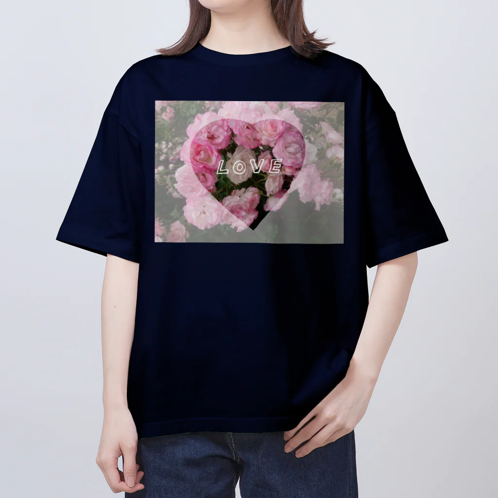 』Always Keep Sunshine in your heart🌻の薔薇の花はお好き？？ Oversized T-Shirt
