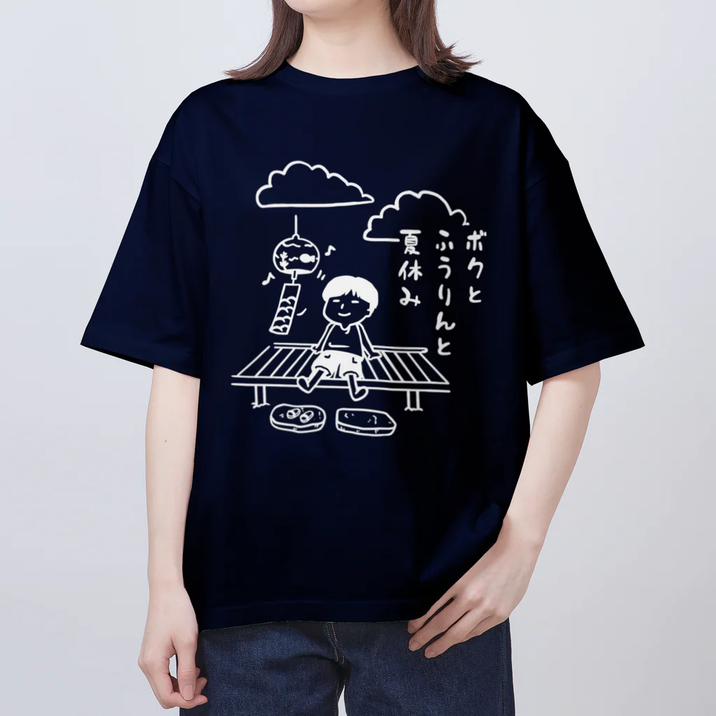 Andiamoのボクと風鈴と夏休み（白） オーバーサイズTシャツ