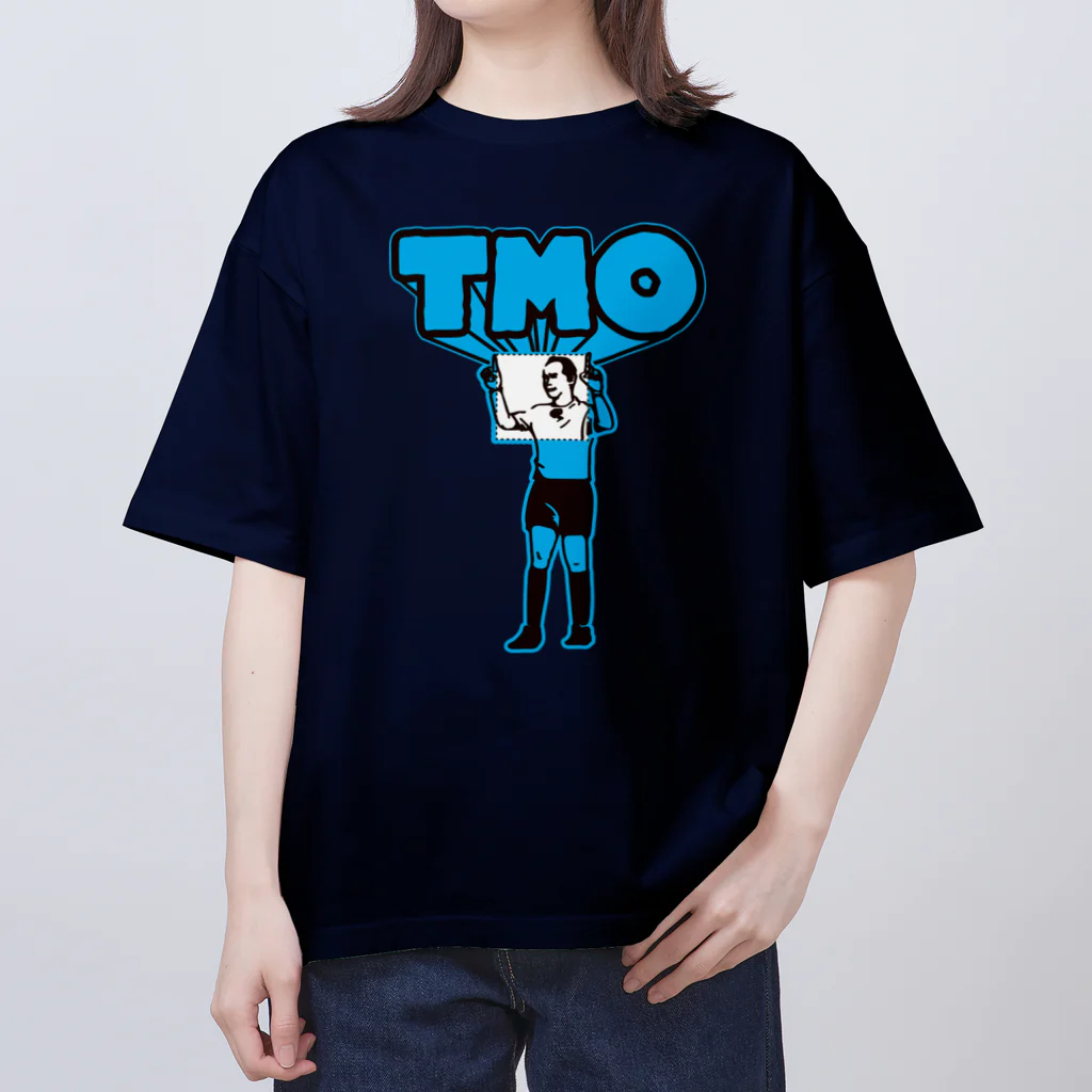 b.n.d [街中でもラグビーを！]バインドのTMO復刻（問題なしブルー） オーバーサイズTシャツ