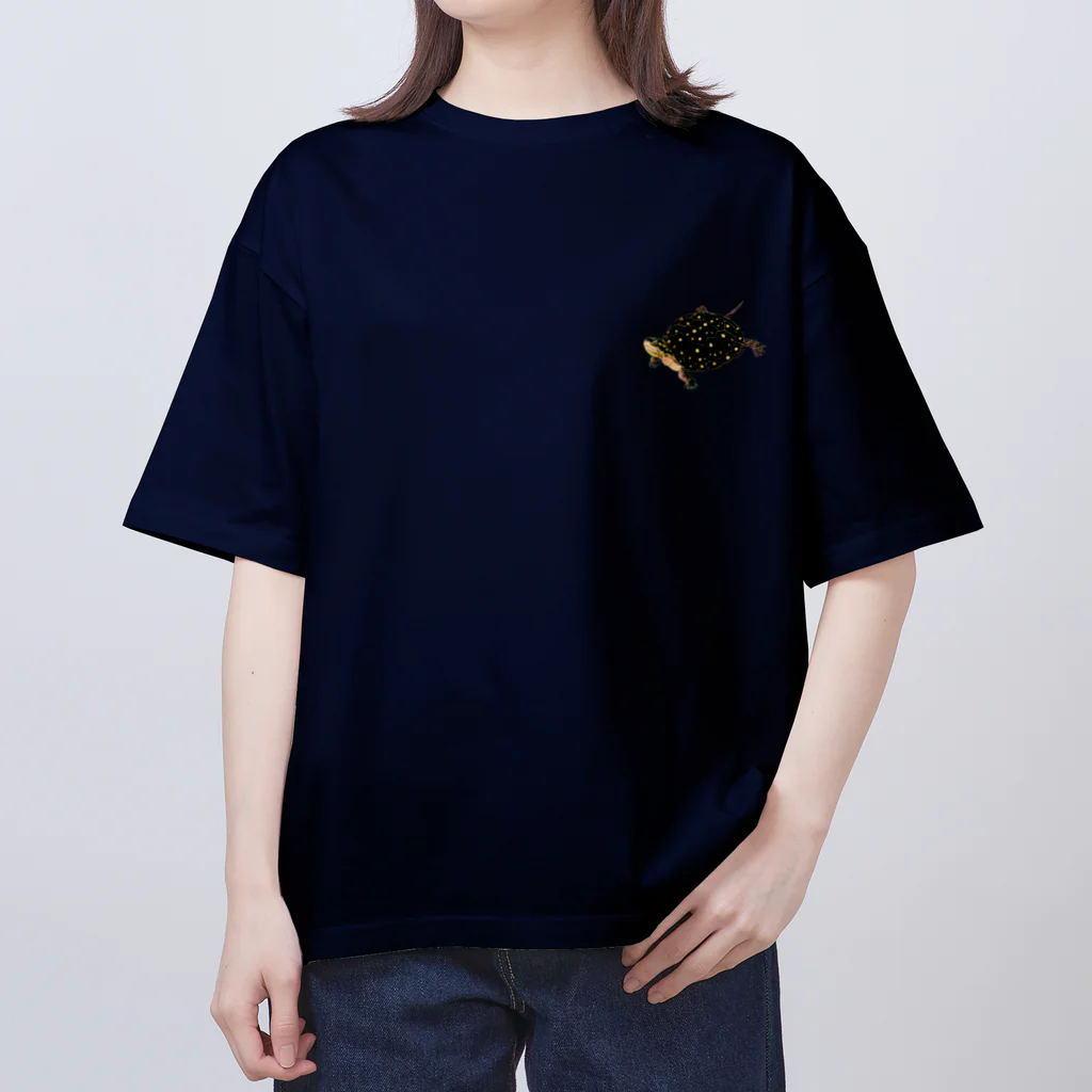 めろんぽっぷのお店だよのWhat color？ キボシイシガメ Oversized T-Shirt