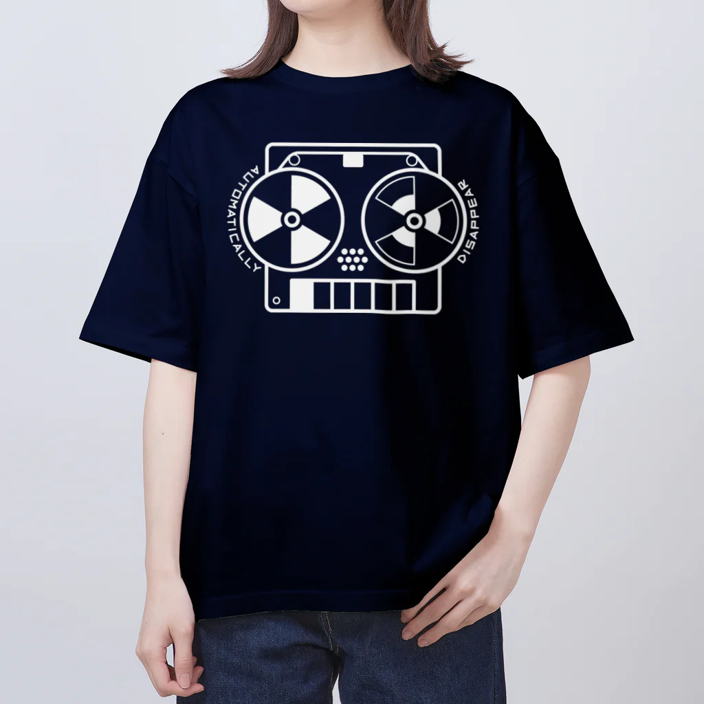 北風のゼリーのオープンリールテープレコーダー（白） Oversized T-Shirt