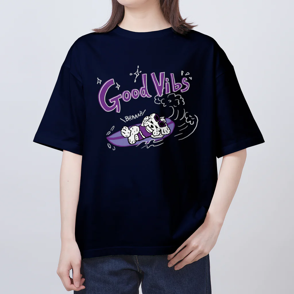 WON CHANCE ワンチャンスのマルチーズ君Good Vibs（ちぎらはるな） Oversized T-Shirt