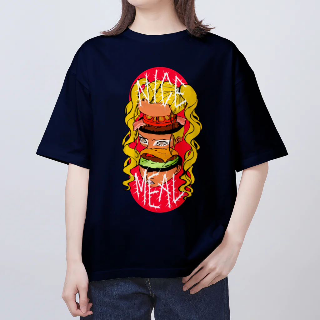 Satellite YetiのNICE MEAL オーバーサイズTシャツ