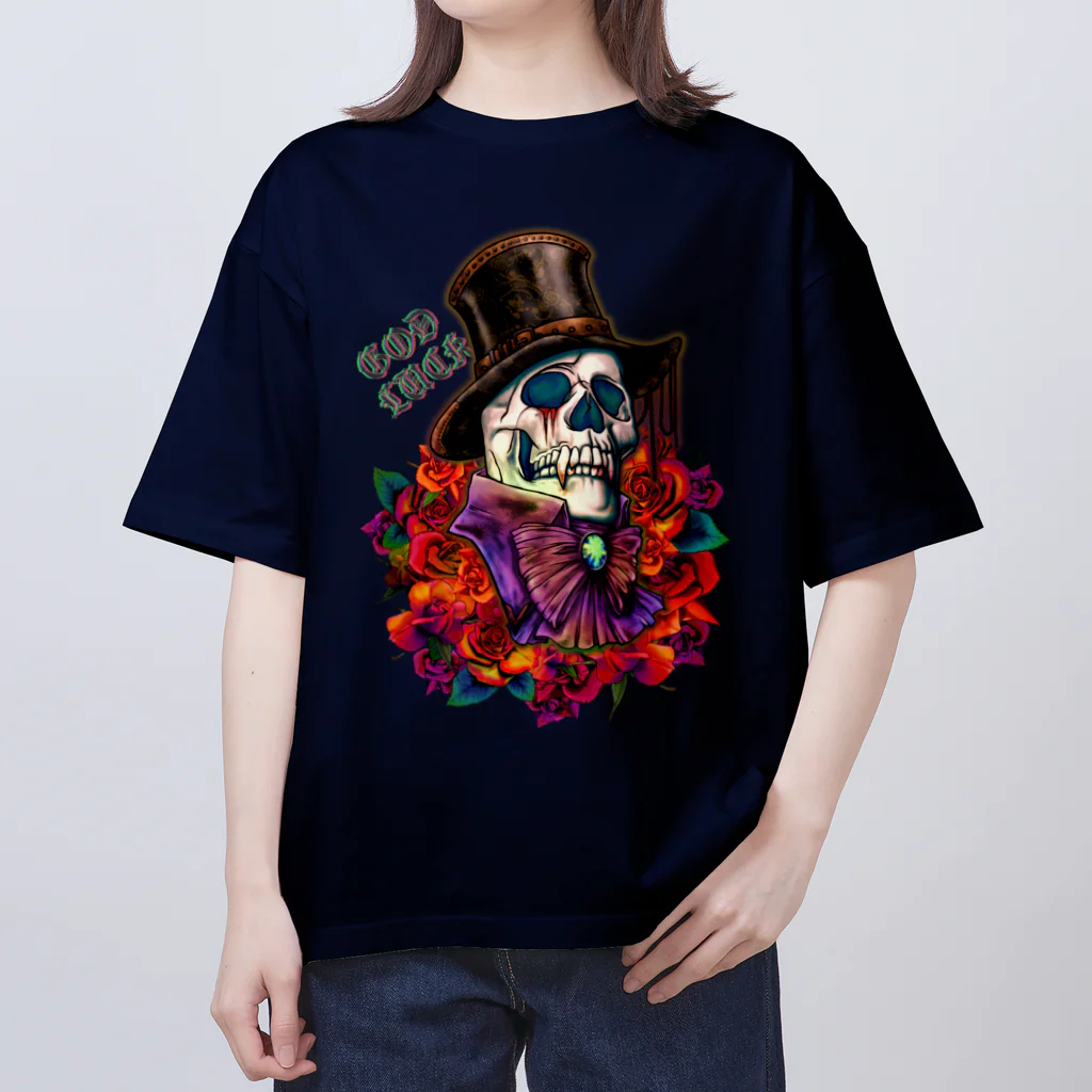 GOD LUCK💀to youの紳士💀 オーバーサイズTシャツ