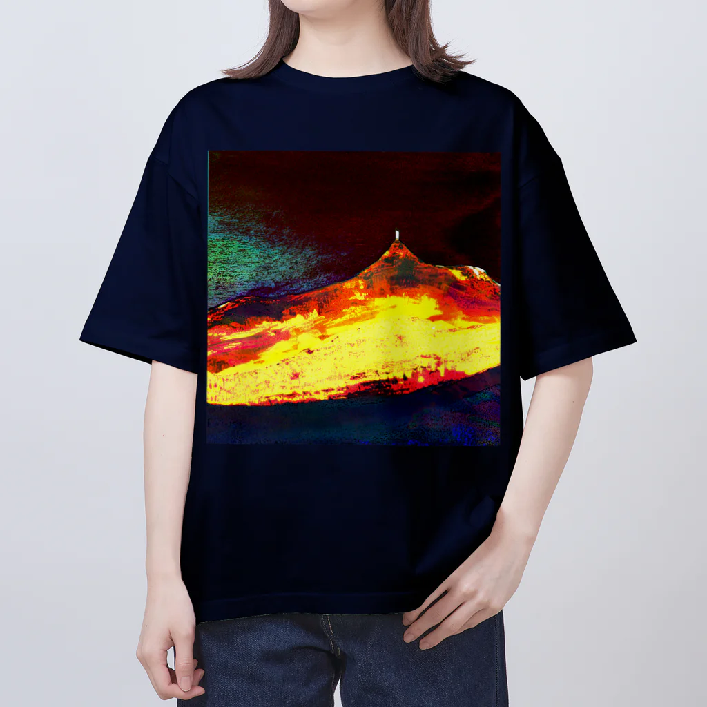 水草の火口の夜 オーバーサイズTシャツ