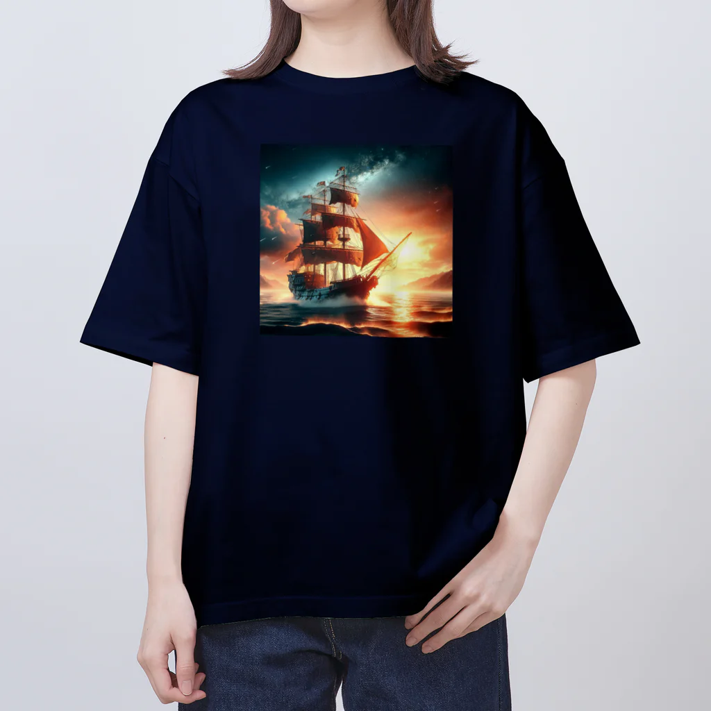 終わらない夢🌈の冒険船🚢✨ オーバーサイズTシャツ