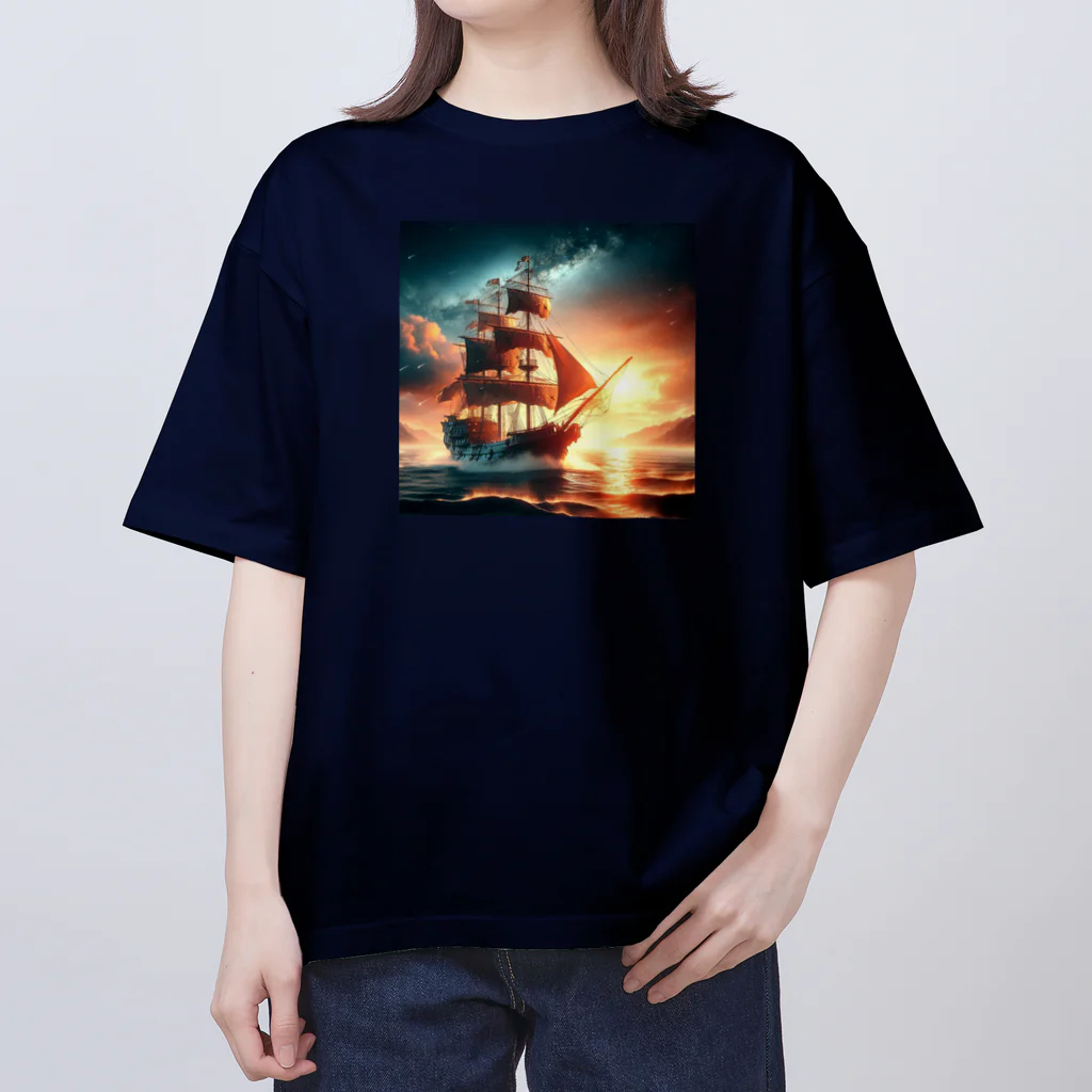 終わらない夢🌈の冒険船🚢✨ Oversized T-Shirt