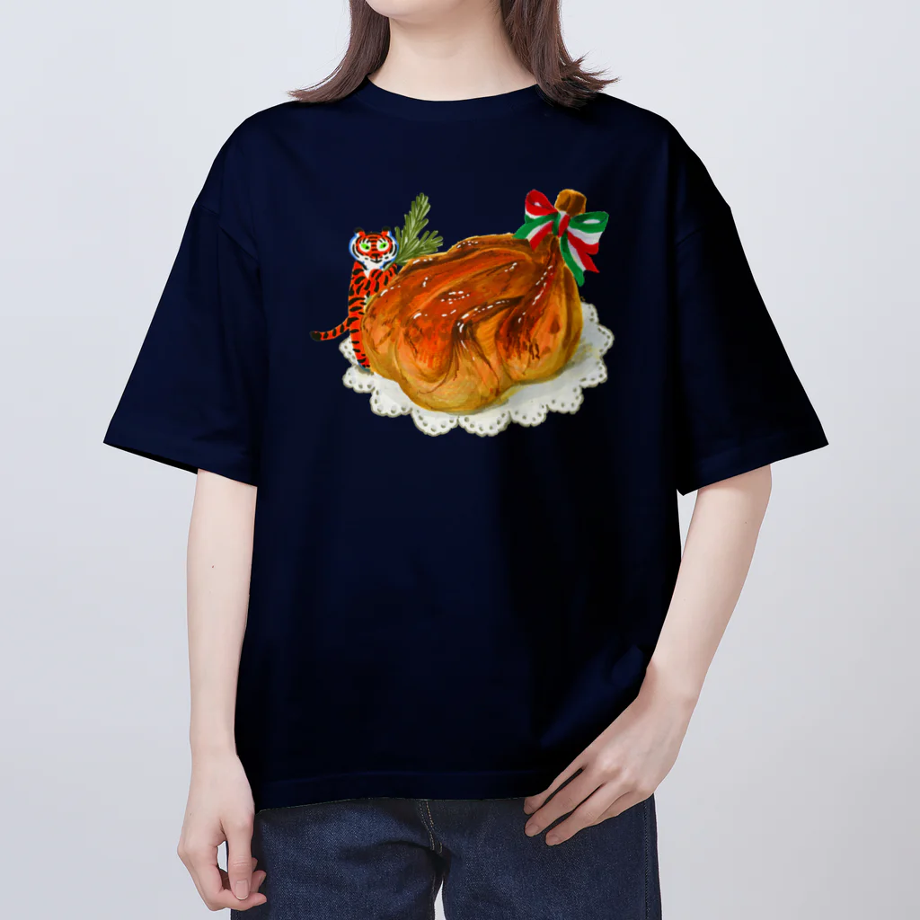 segasworksのローストチキンとトラちゃん オーバーサイズTシャツ