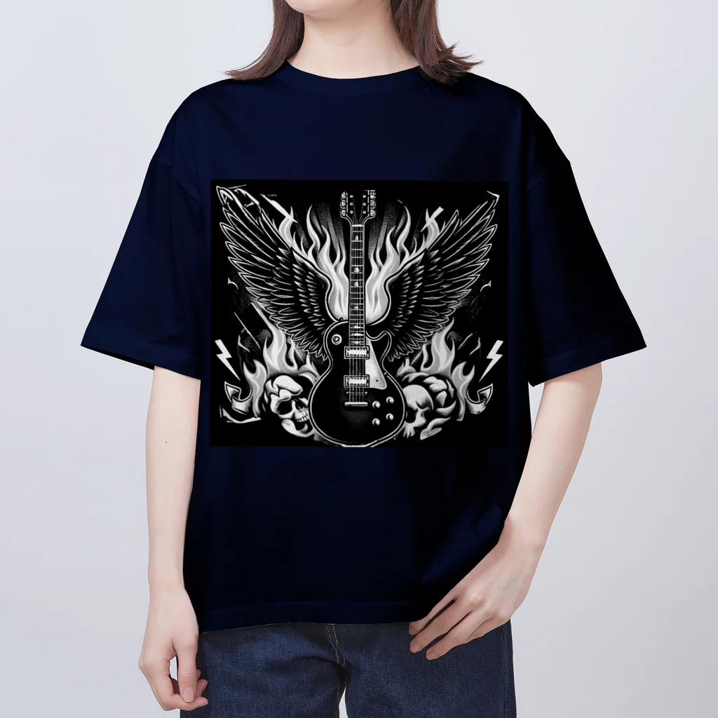 ロック堂のロックギター Oversized T-Shirt