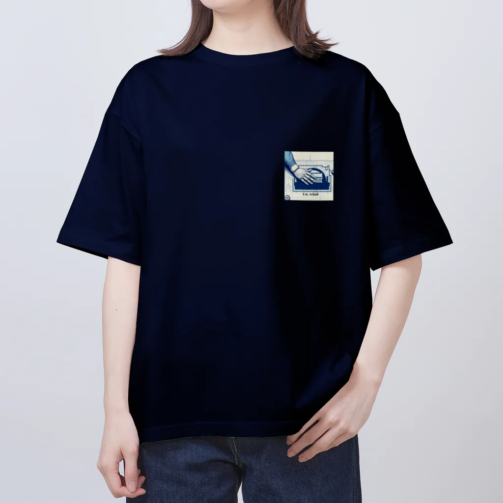 Un_windのブランドロゴシリーズ オーバーサイズTシャツ