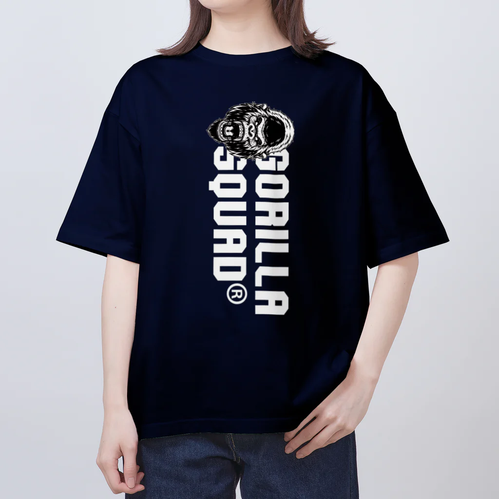 GORILLA SQUAD 公式ノベルティショップのアングリーゴリラ ロゴ縦 オーバーサイズTシャツ